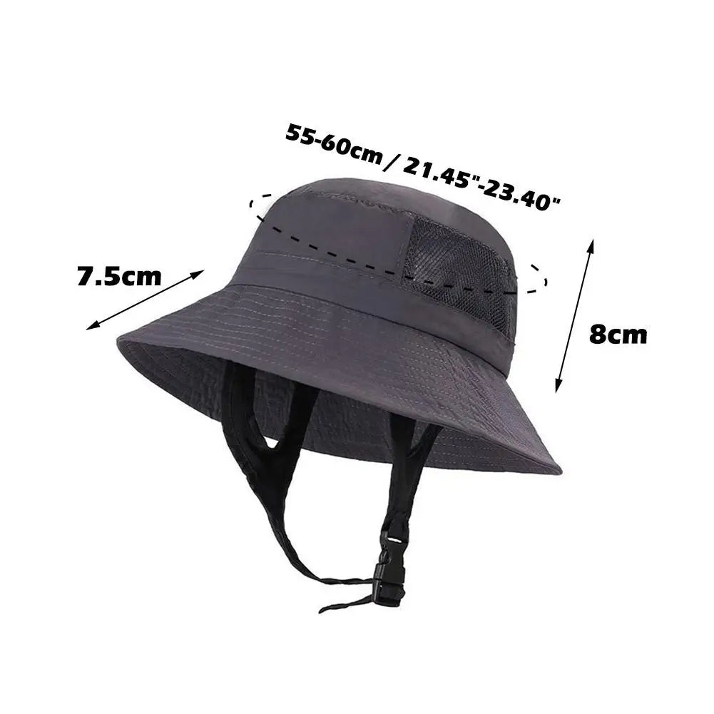 Waterproof Sun Hat Men Women, UPF 50+ Wide Brim Fisherman Cap, Quick Dry Surfing Bucket Hat for Hiking Fishing Mountaineering