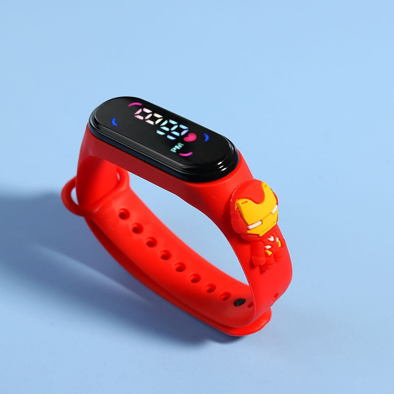 Relojes de moda para niños y mujeres, pulsera electrónica, reloj deportivo táctil LED, muñeca de Spiderman, reloj impermeable