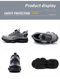 Breathable lace-free soft sole comfortable anti-smash anti-puncture labour insurance shoes
