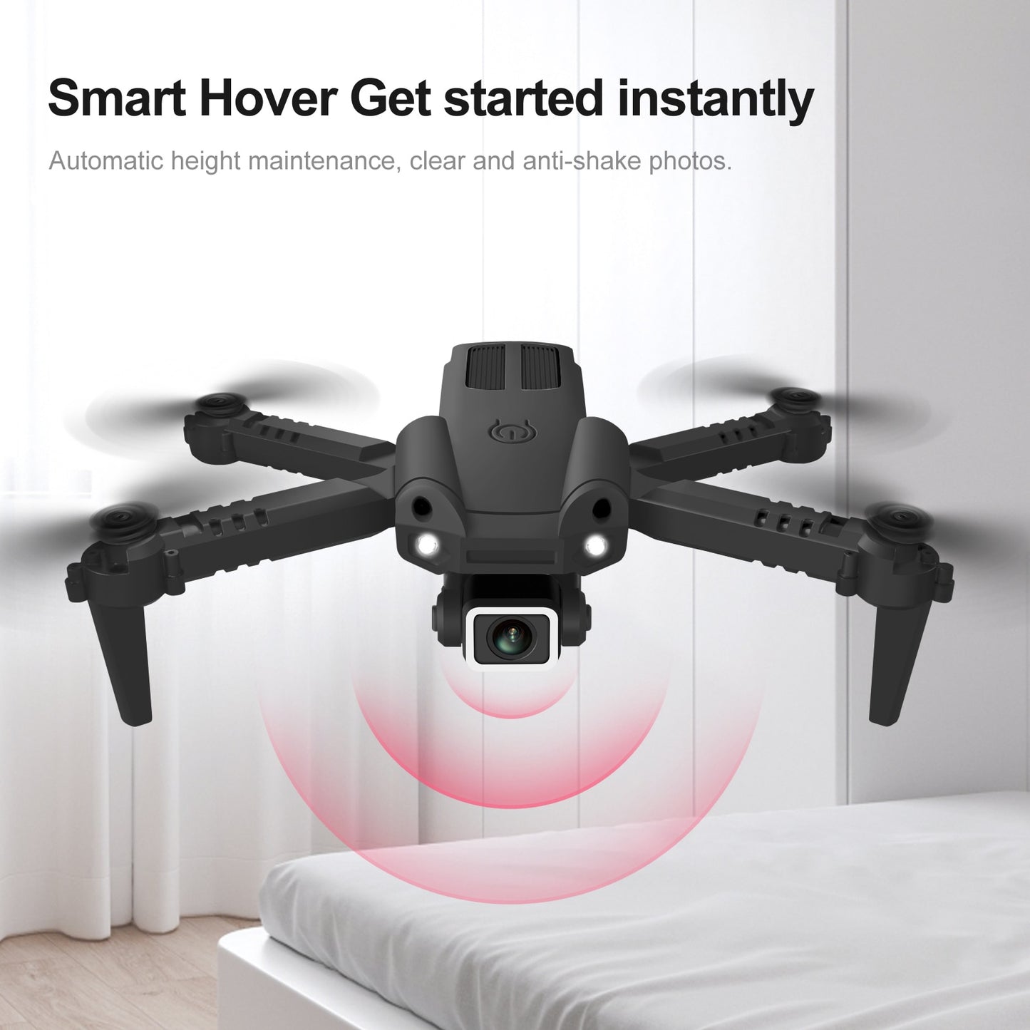 Drone Hd Aerial Photography Remote Controlled Aircraft Four Way Obstacle Avoidance Four Axis Folding Aircraft Toy