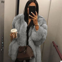 Women Coat Mink Coats Winter Top Fashion Fur Coat Elegant Thick Warm Outerwear Fake Fur Jacket Chaquetas Mujer 2021 L3