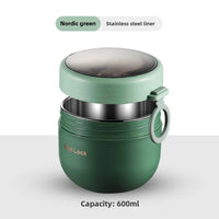 600ml Food Thermal Jar Insulated Soup Cup Thermos Containers Stainless Steel Lunch Box Thermo Keep Hot Vaccum Cup With Spoon