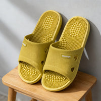 Summer Non Slip Solid Color Slippers for Men PVC material  Massage Comfortable Durable Bathroom Shoes Cool Pool