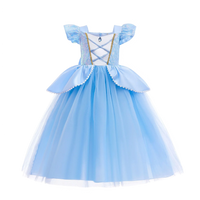 Girl Elsa Anna Dress Princess Costume Snow Queen Dress Baby Halloween Ariel Carnival Clothes Kids Cosplay Clothes Party Clothing