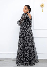 African Dresses for Women Summer 2021 African Women V-neck Long Sleeve Plus Size Long Dress Maxi Dress African Clothes Women