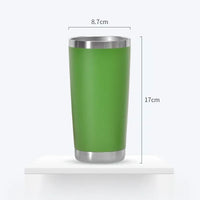 20oz High Color Double Layer Stainless Steel Insulated Cup Car Cup Ice Cream Cup Beer Cup Outdoor Portable Water Cup
