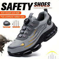 Breathable lace-free soft sole comfortable anti-smash anti-puncture labour insurance shoes