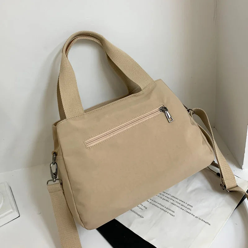 Fashionable Casual Women's Handbag, Ladies' Hand-Held Shoulder Crossbody Bag, Large Capacity Multi-Layered Bag for Daily Travel