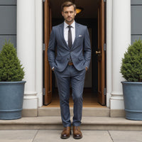 Retro Men's Casual Derby Shoes 2025 Fashion Leather Footwear New Style Men's Slip-On Comfortable Men Shoes