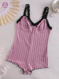 Women's casual sleeveless pajamas, comfortable loose-fitting one-piece sleepwear, suitable for all seasons, loungewear
