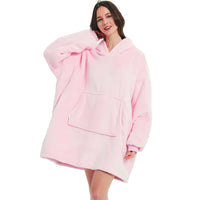 Winter Wearable Blankets Soft Warm Blanket Hoodie Sweatshirt Women Men Pullover Fleece Oversized Giant TV Blankets