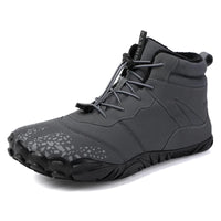 Winter Warm Running Barefoot Shoes Women Men Rubber High Ankle Boots Waterproof Non-Slip Breathable for Trekking Climbing