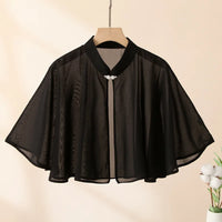 Spring Chiffon Short Outer Wear Sunscreen Shawl Women Sun Clothing Summer Sun Protection Air-Conditioning Cloak Lace Thin Jacket
