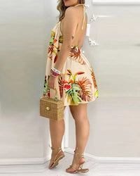 Summer Print, 2023, Straps, Baggy Dress