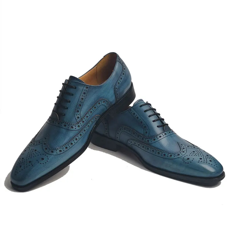 New Arrival Wedding Men's Leather Shoes Genuine Leather Shoes High Quality Fashion Trendy Official Formal Leather Dress Shoes