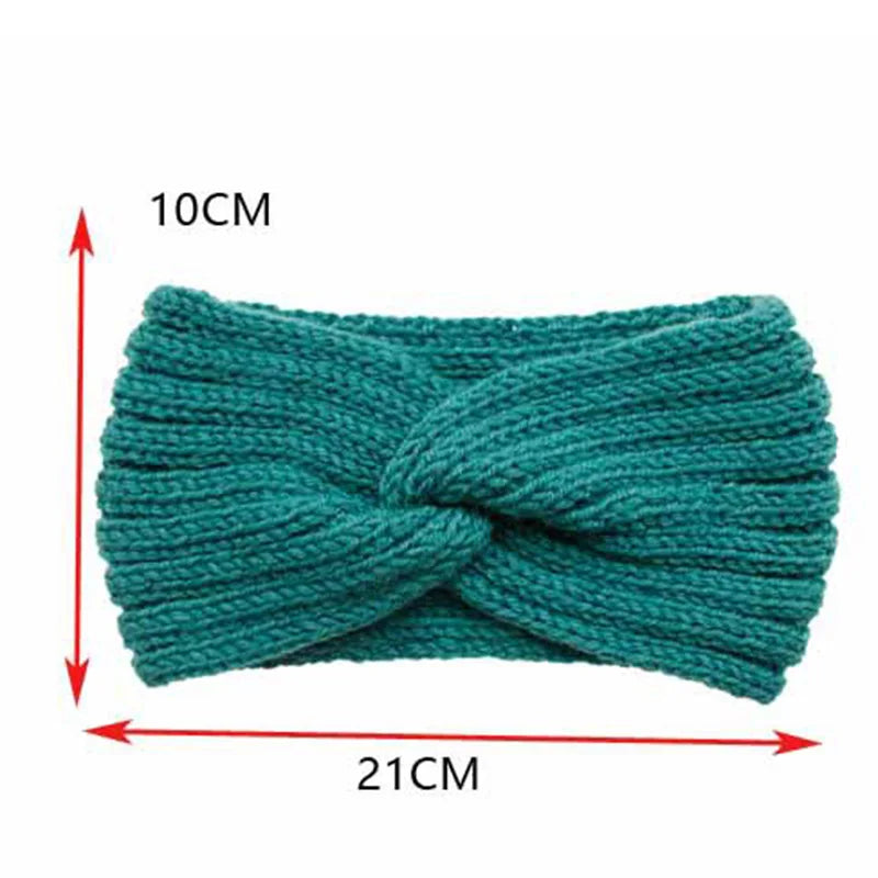 Women Fashion Headband Winter Warm Woolen Knitting Headbands Knitted Elastic Hairband for Girls Hair Band Hair Accessories