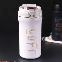 Insulated Cup Stainless Steel Coffee Thermal Mug 600ML Creative Bouncing Coffee Cup Simple Portable Tea Mug Travel