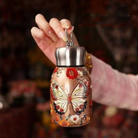 Cute Double Wall Insulated Cup 300ml 304 Stainless Steel Water Bottle Mini Coffee Mug Pocket Cup Portable Vacuum Handy Cup