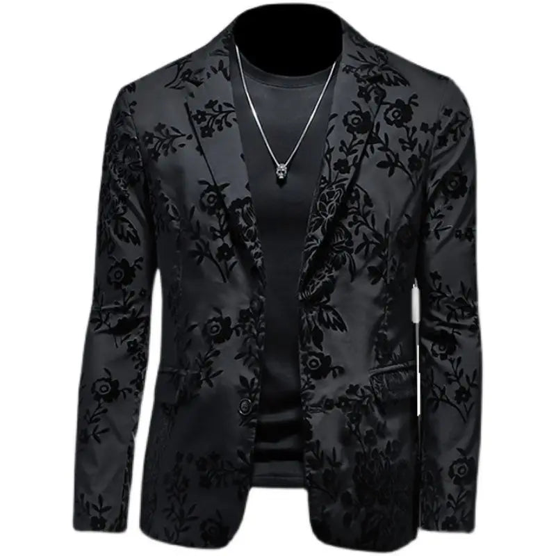 Men's Slim Fit Blazer Jacket Suit Business Wedding Casual Dress Coat Stage Show Costume 2025 Fashion Menswear