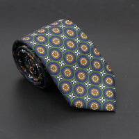 Super Soft Bohemian Silk Ties Men's Fashion 7.5cm Necktie For Men Wedding Business Meeting Gravata Colorful Novelty Printing Tie