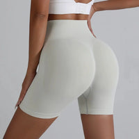 Peach Hip Lifting Sports Shorts Women High Waist Belly Slimming Running Training Quick-drying Trousers Tight Three-point Shorts