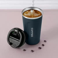 Insulated Coffee Mug Smart Temperature Display Coffee Cup Stainless Steel Thermos Cup Travel Water Bottle Car Office Water Cups