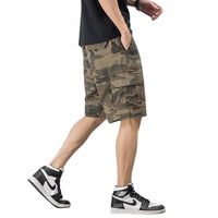 Men's Camouflage Cotton Cargo Shorts Baggy Large Size Five-point Pants