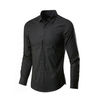 Men's Luxury Casual Formal Shirt Long Sleeve Slim Fit Male Short Long Sleeve Shirt