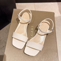Sandals for women in summer, new thick heeled sandals for women, internet celebrity, gentle one line with buckle, fairy style