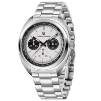 PAGANI DESIGN 2024 Retro Luxury Men's Watches Sports Chronograph VK63 Quartz Watch For Men AR Sapphire Waterproof Leather Clock