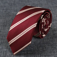 New Skinny 6CM Mens Necktie Slim Narrow Ties For Man Plaids Striped Paisley Jacquard Cravat Business Party Corbatas Neck Tie