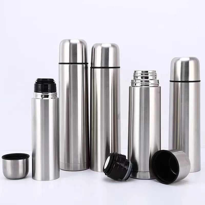 1 Piece 350/500/750/1000ML Stainless Steel 304 Vacuum Flasks Keep Warm&Cold Thermal Water Bottle Portable Thermos Cup