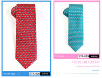 Tailor Smith 100% Silk Ties For Men Handmade Necktie With Animal Pattern Tie Father's Day Birthday Gift Tie