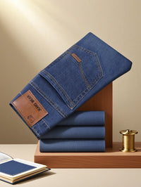 New men classic jeans Jean Homme Pantalones Hombre men Mannen soft black bicycle men  denim workwear men pants