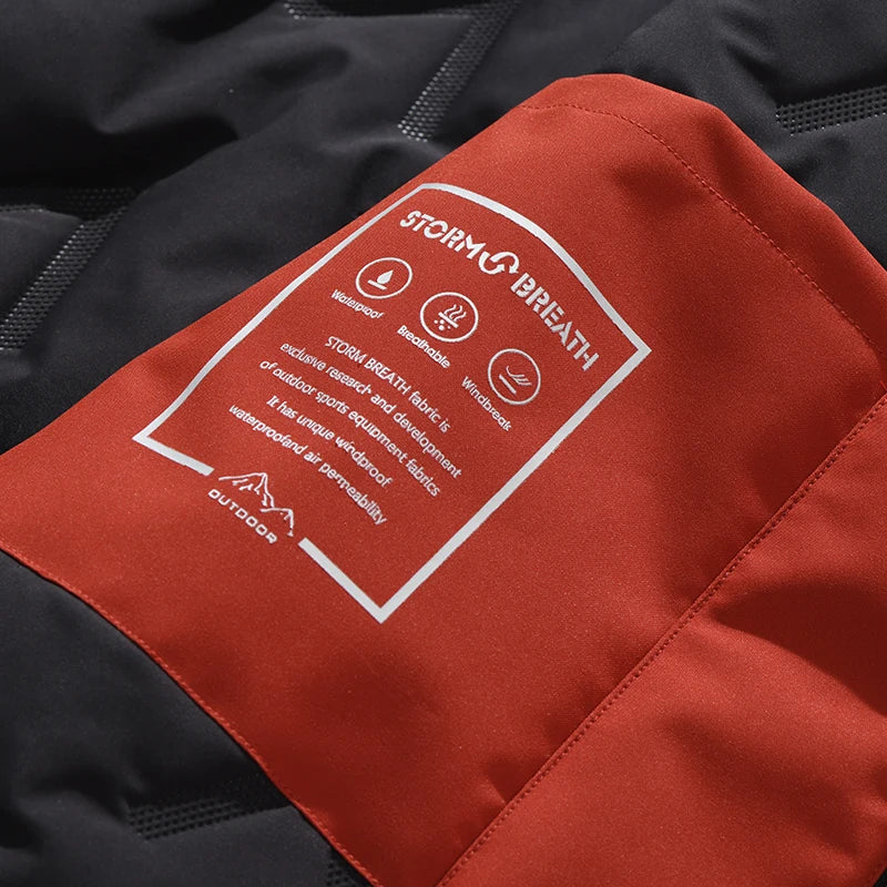 LNGXO Unisex Winter Warm Waterproof Jacket Hiking Climbing Trekking Skiing Rain Coat Men Women Windproof Fleece Windbreaker
