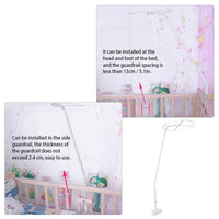 Net Stand for Mosquito Netting Hanging Bed Net Holder Stand for Baby Kids Room Mosquito Bar Frame Palace-Style Crib