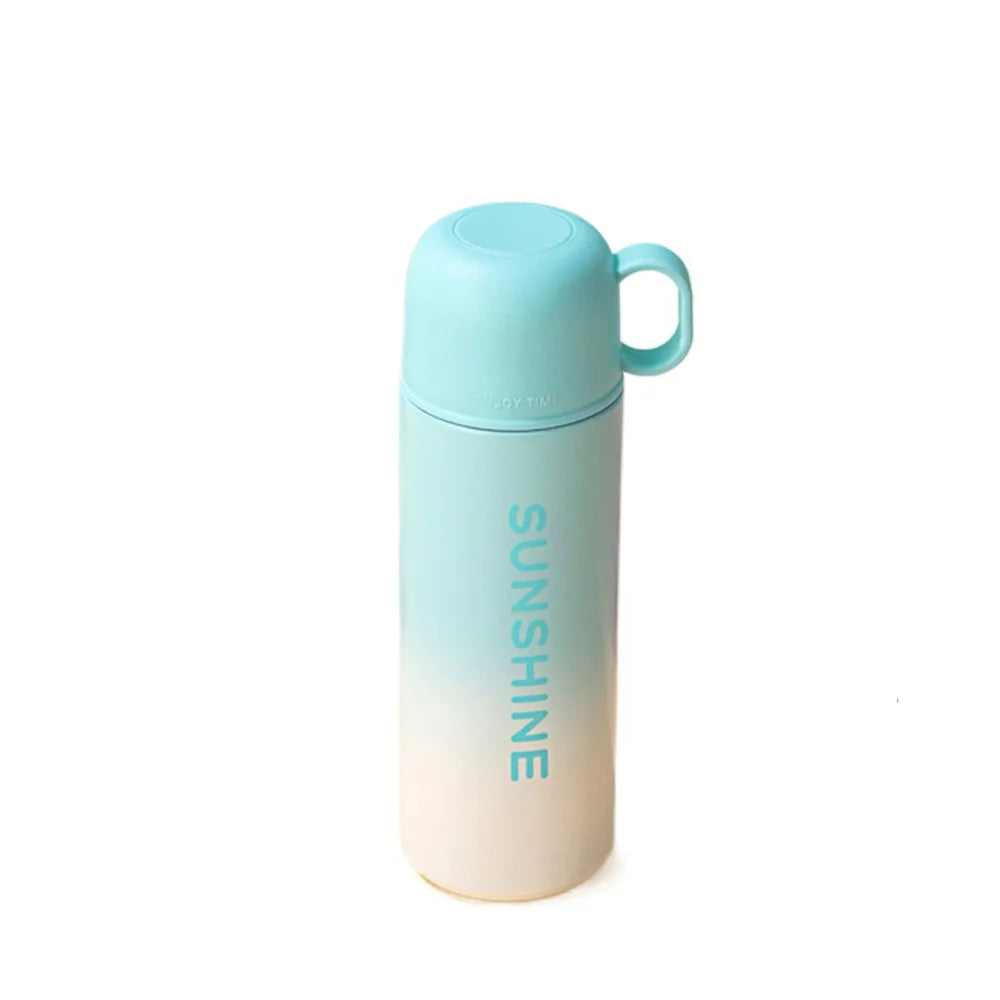 Portable Stainless Steel Insulation Cup 500ml Large Capacity Water Bottle Fashion Coffee Mug Hot Cold Drinks