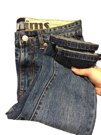 High Level Blue Jeans Men's European Straight Thick Fashion Brand Korean Fashion Men's Pants Street Wear Boyfriend Baggie Jeans