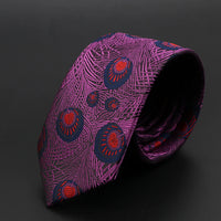 New Men Ties Solid Color Stripe Print Floral 6cm Jacquard Business Neckties Narrow Skinny Tie Wedding Prom Daily Wear Accessory