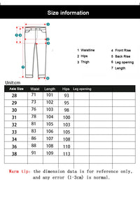 Jeans men straight tube loose 2024 autumn new item business elastic men's versatile casual pants trendy brand long pants men