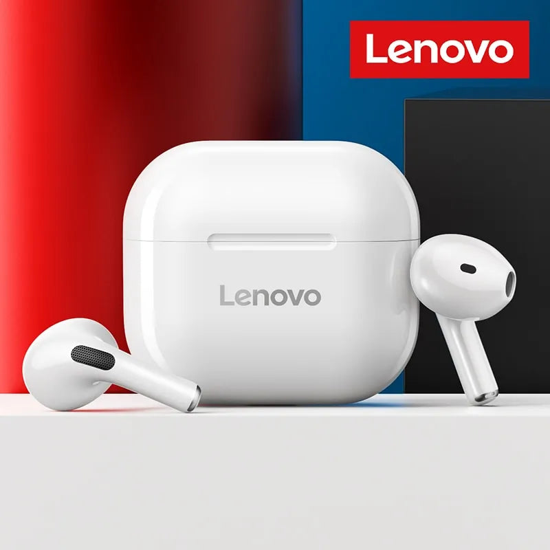 Lenovo LP40 Earphones TWS Wireless Bluetooth 5.0 Earbuds Bass Touch Control Stereo Noise Reduction Long Standby 230mAH