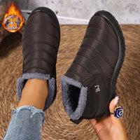 Waterproof Winter Boots for Women 2025 New Plush Snow Boots Women Ankle Boots Warm Black Couples Platform Shoes zapatos de mujer