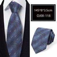Luxury 56 Colors New Men's Tie Classic Floral Stripe Plaid 8cm Jacquard Neck Tie Necktie For Men Business Wedding Party