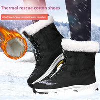 Winter Snow Boots, Outdoor Waterproof and Anti-slip, Thick and Warm, High-top Cotton Shoes, Women's Mid-calf Boots