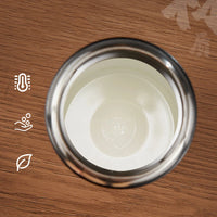 GIANXI 480ML Stainless Steel Cold Insulation Coffee Cup With Lid Household Ceramic Liner Water Bottle Kitchen Thermos Bottle