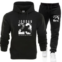 The sweatshirt hoodie is a men's set for Spring 2025 and a women's set for women's sportswear featuring a hoodie and sweatpants