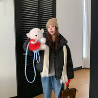 2025 New Korean Winter Women Down Cotton Jacket Coat Short Basic Cotton Padded Outerwear Hooded Female Winter Parkas