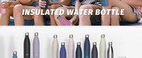 WATERSY 500ml Insulated Water Bottle, Stainless Steel Thermal Leakproof Flask, BPA-Free Double Walled Vacuum Bottle for Sports