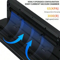 Electric Vacuum Sealer Dry/Wet Food Sealed Packaging Kitchen Food Storage Seal Built-in Cutter Knife