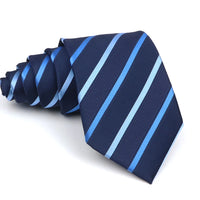 New Striped Tie Men's 8cm Ties Business New Year Gift Classical Necktie Office Accessories Men Costume Daily Wear Wedding Party